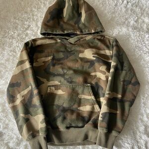 TNA Camo Hooded Sweatshirt in Olive & Khaki
